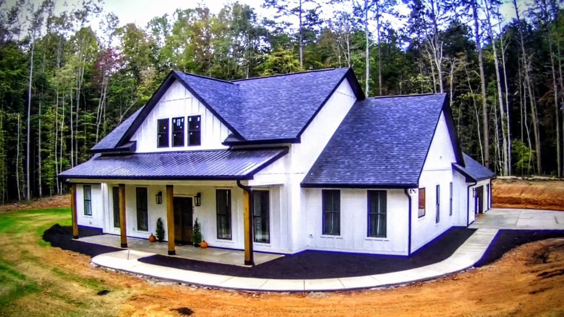 Mod Plan 041-216 custom home exterior — Square Built Construction Services